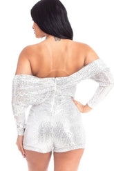 Sexy Me Silver Rompers